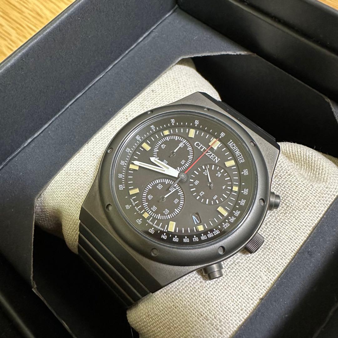 CITIZEN レコードレーベル 1984クロノグラフ 復刻限定 オンタイム別注