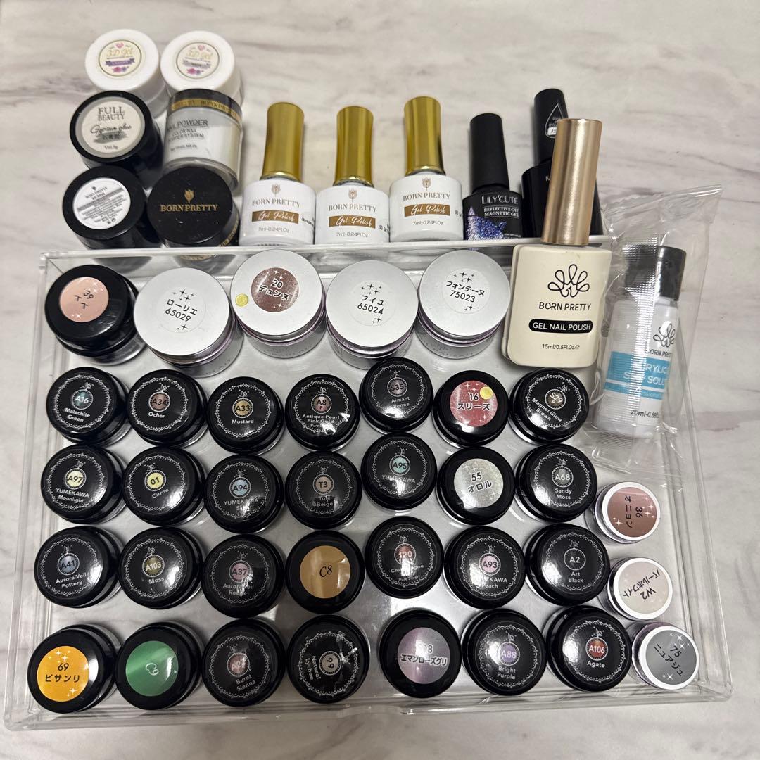 ネイルパフェ ジェル 36色 他 合計50点