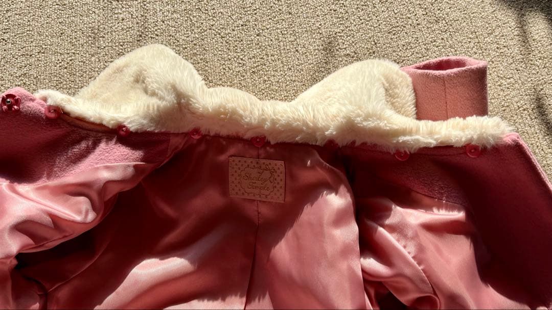 シャーリーテンプル ラッピングリボンウールコート