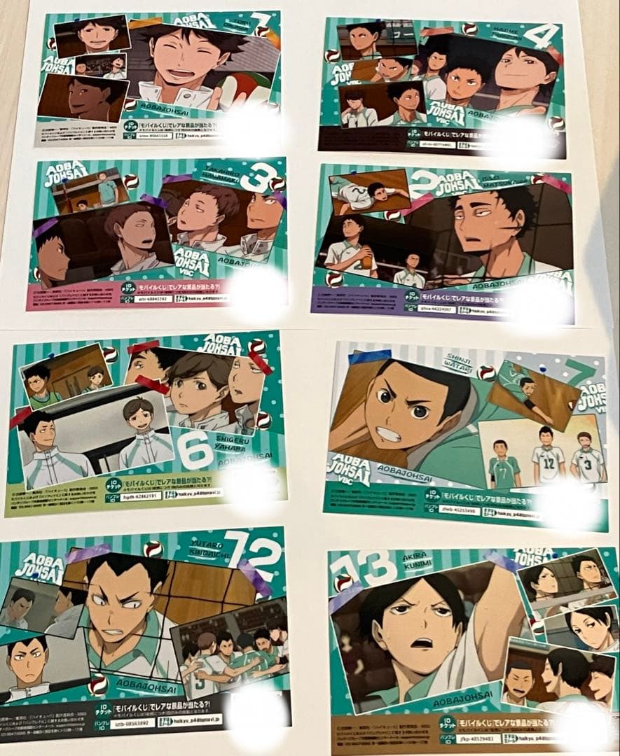 44セット ハイキュー 青葉城西 青城 クリア ファイル