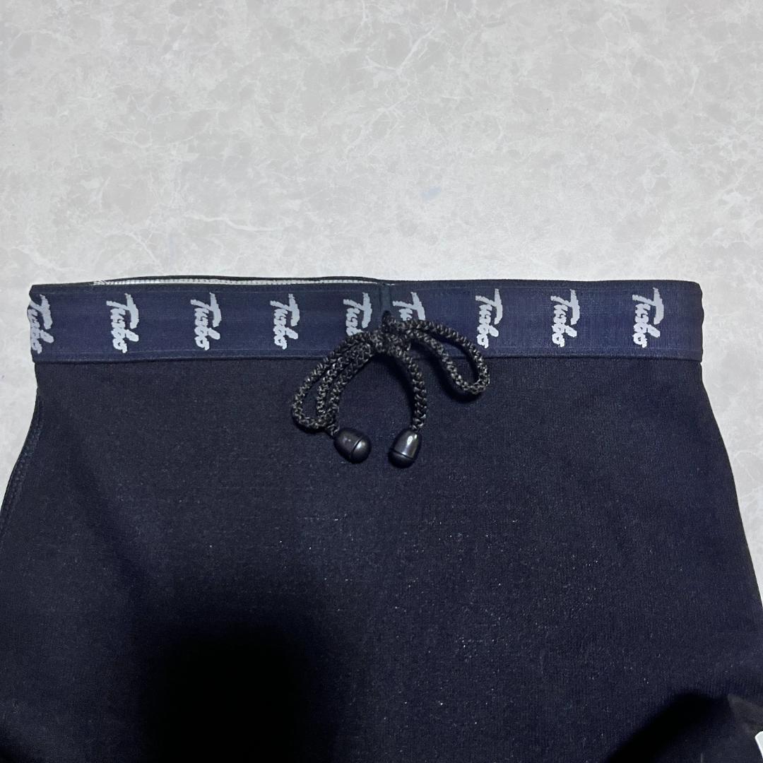 TURBO Cell タイツ ロング ストレッチ ロゴ ブラック M 4547