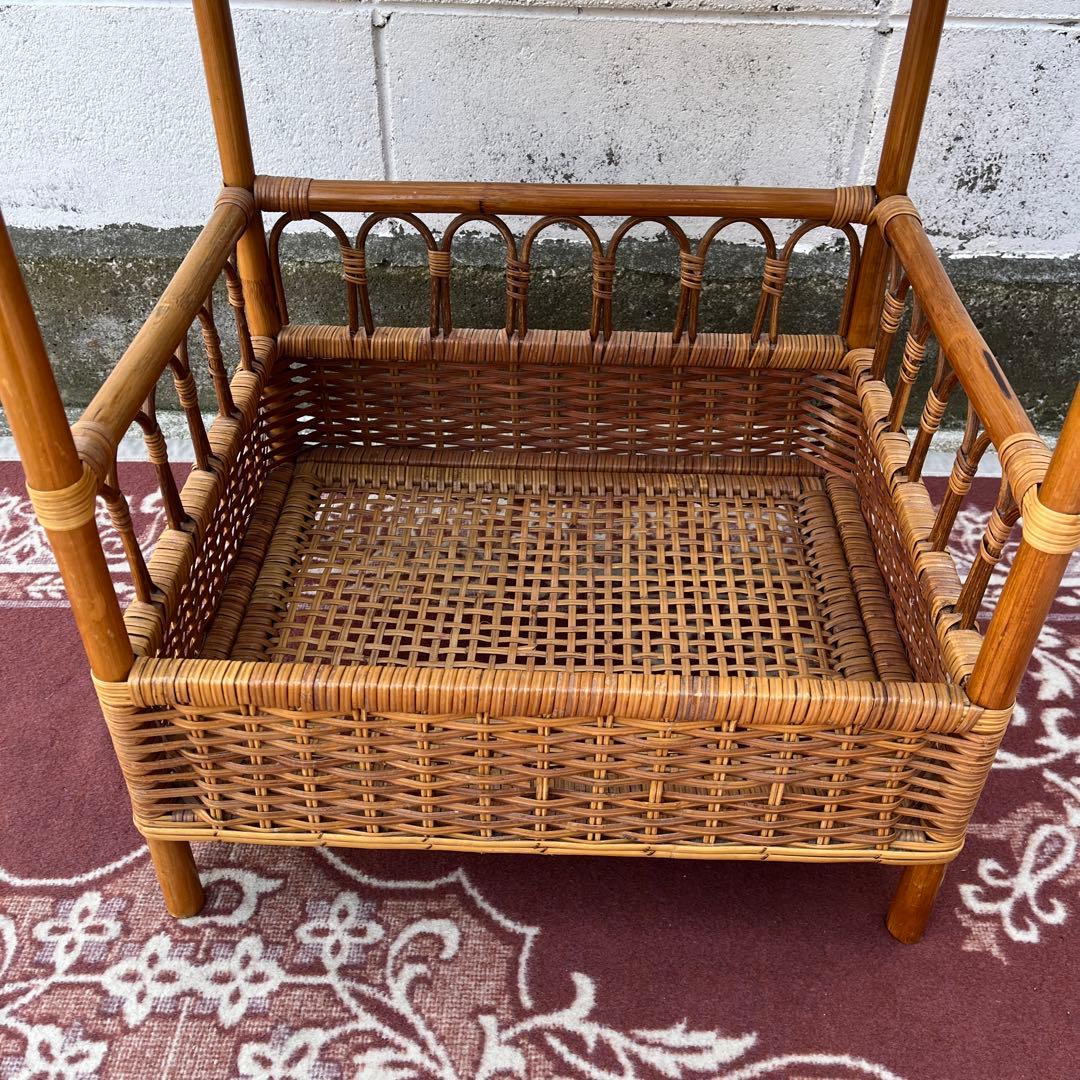 ナチュラル天然素材◾️籐ラタン製 ランドリーラック 脱衣籠 脱衣かご バスケット