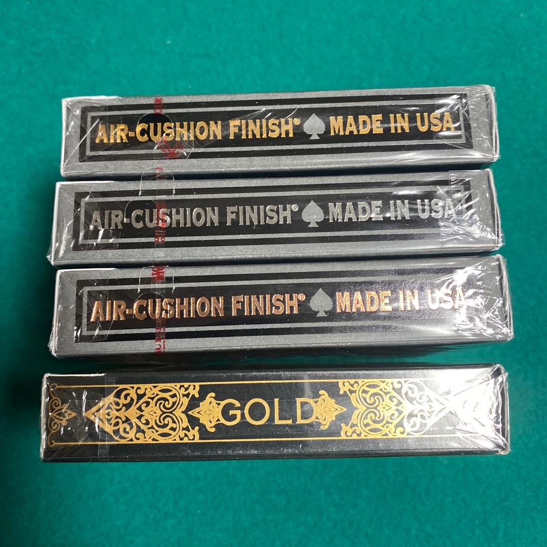 Bicycle Black lluxe & Gold トランプ4個セット