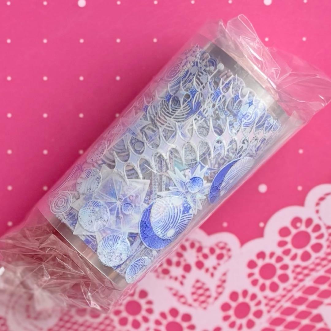 贝壳光 昼梦沉星 6cm×5m 海外マスキングテープ　海外マステ 惑星　星