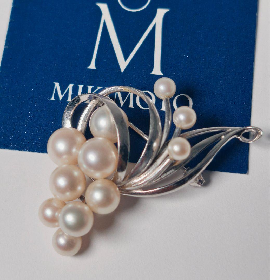 【美品 最高級!!】ミキモト ブローチ パール フォーマル 11珠 皇室御用達