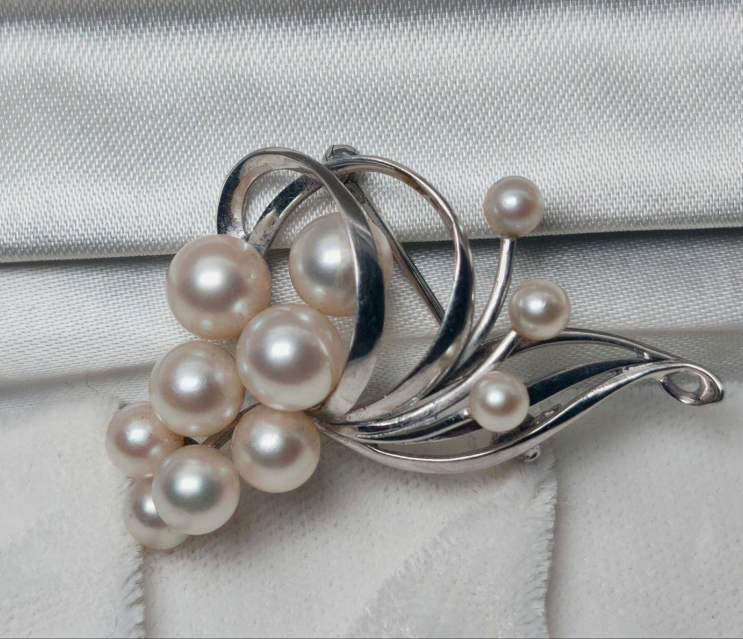 【美品 最高級!!】ミキモト ブローチ パール フォーマル 11珠 皇室御用達