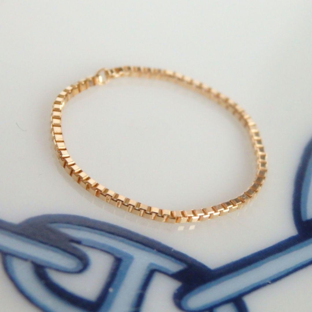 chika　k18リング　チェーンリング　ベネチアンチェーン　つけっぱなし