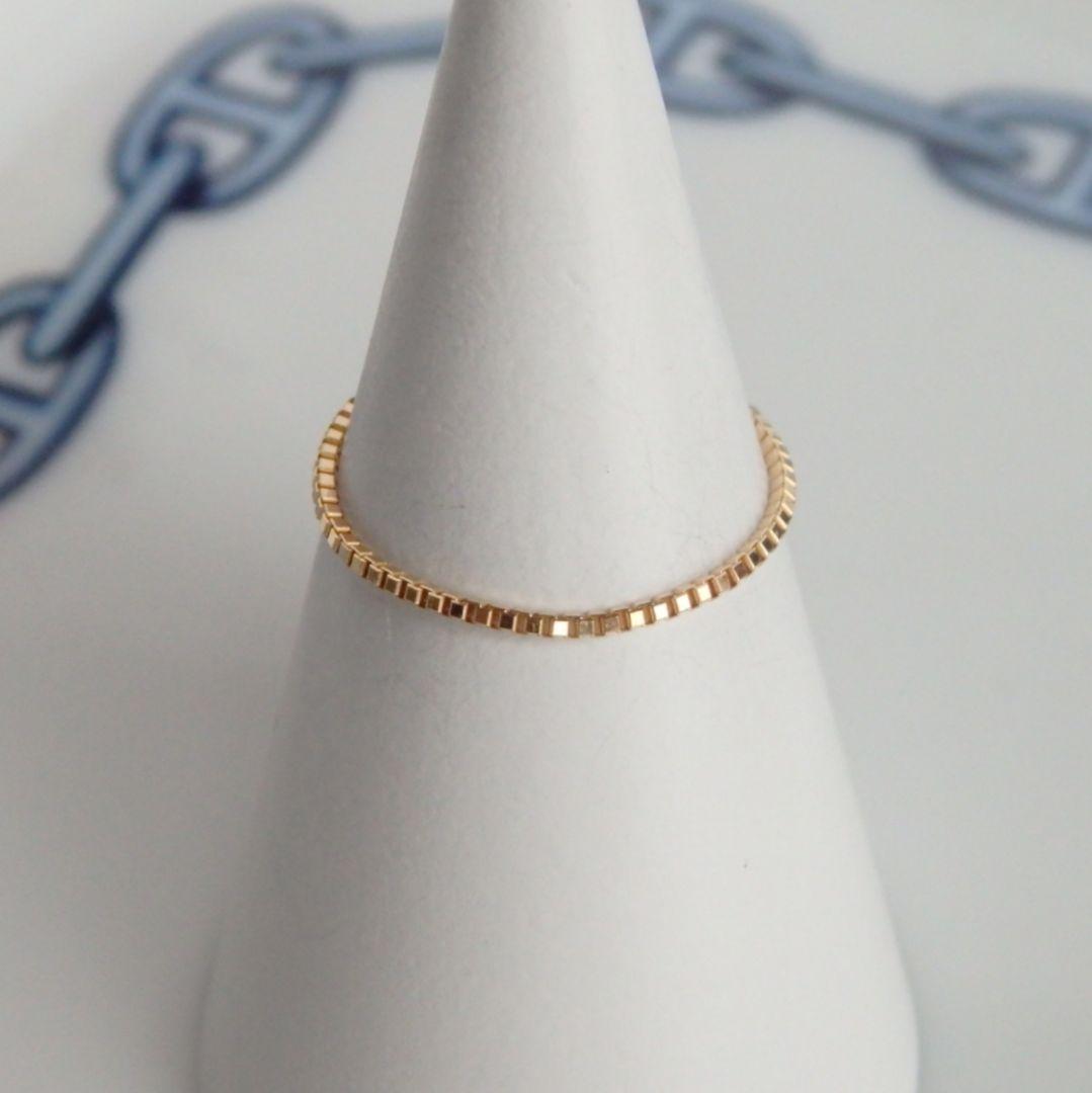 chika　k18リング　チェーンリング　ベネチアンチェーン　つけっぱなし