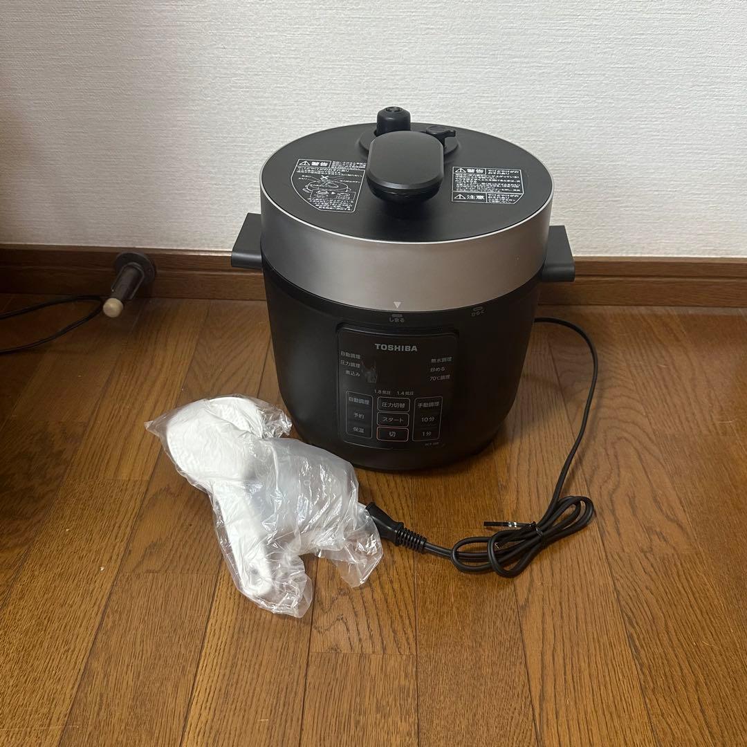 未使用 TOSHIBA RCP-30R ブラック 2022年製 東芝 電気圧力鍋