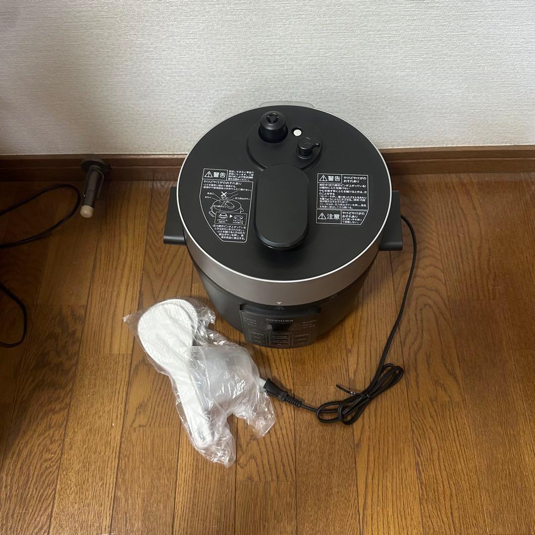 未使用 TOSHIBA RCP-30R ブラック 2022年製 東芝 電気圧力鍋
