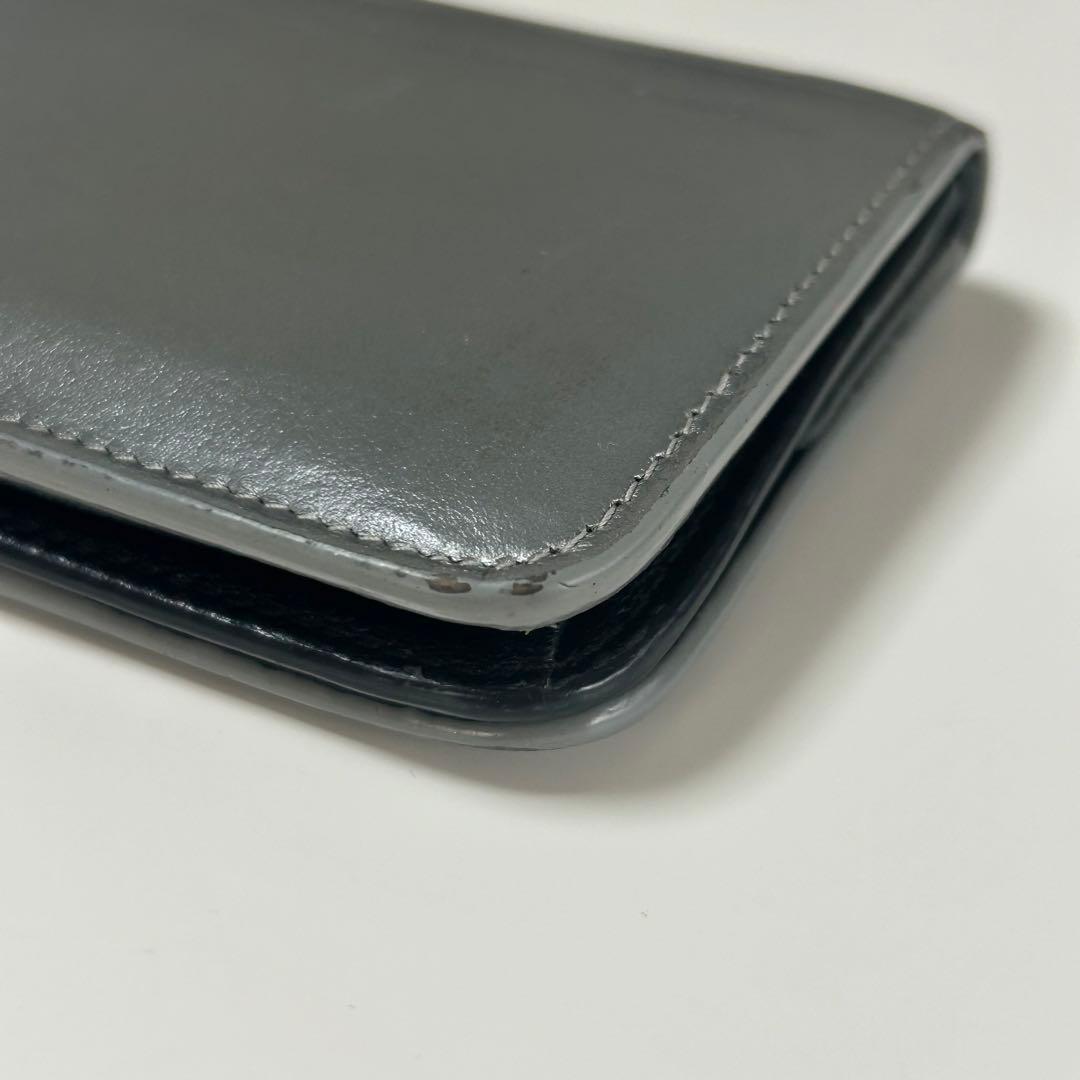 BALENCIAGA エブリデイ 二つ折り財布 レザー シルバー