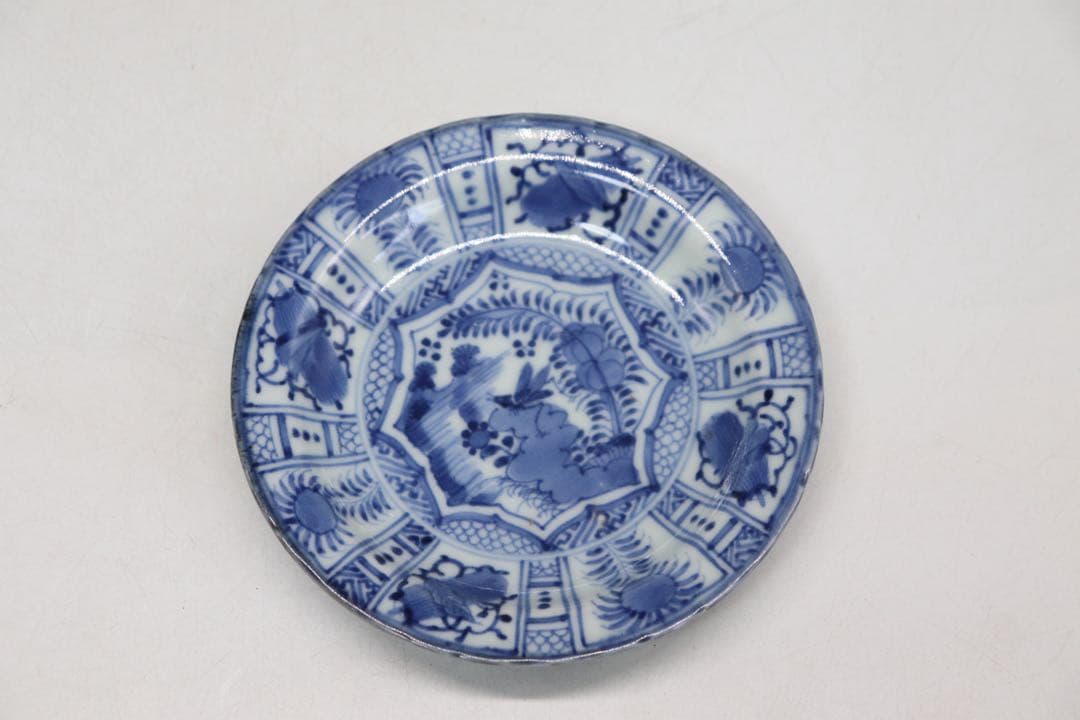 ※南京古染付　芙蓉手小皿10点　共箱　送料込み250708