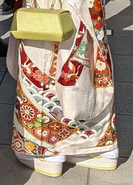 成人式用 草履 バッグセット 桜 若草　25cm