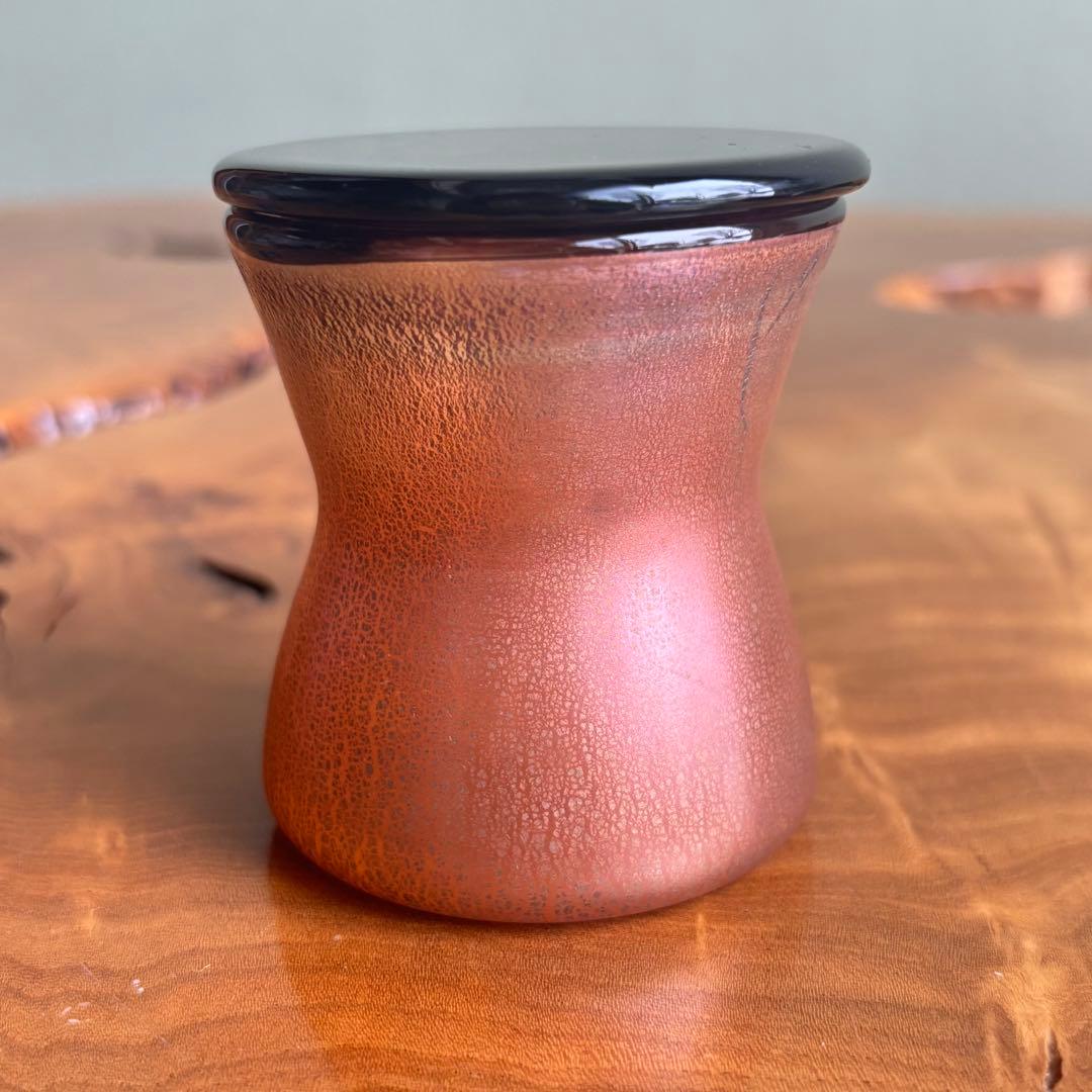 硝子薄器 ガラス 茶入 棗 茶道具 金蒔絵