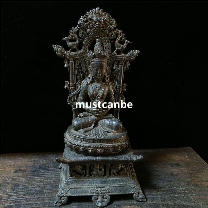 鉄器 仏像 蔵仏 茶室 仏堂に奉納 鎮宅辟邪 開運風水 招財 置物 工芸品