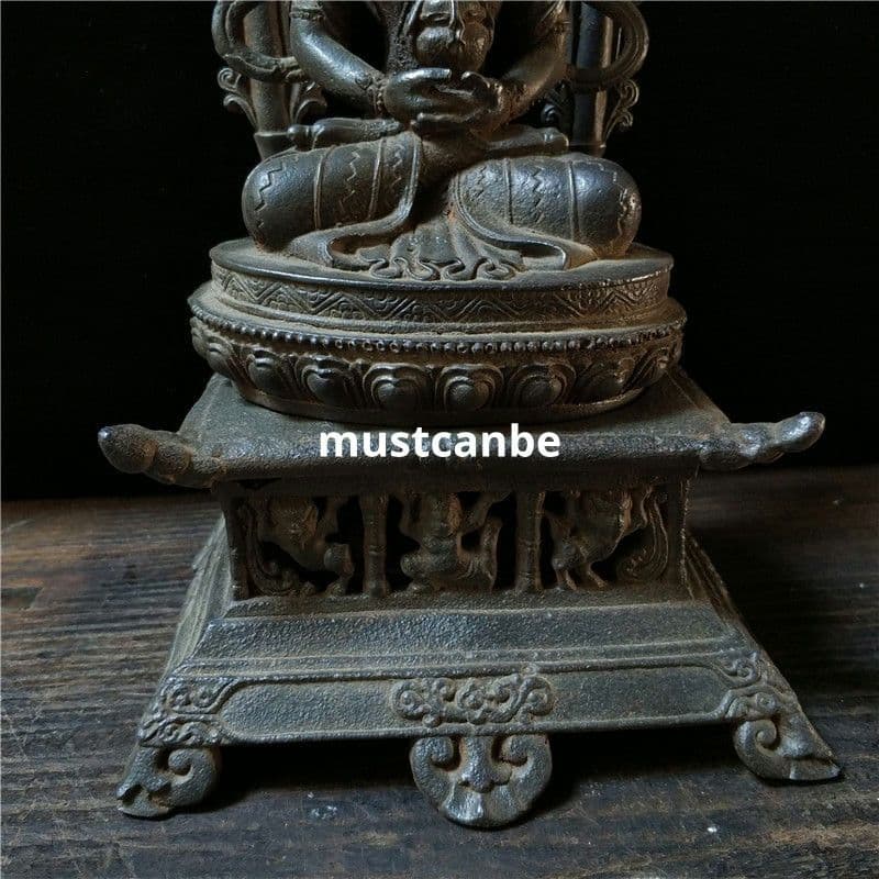 鉄器 仏像 蔵仏 茶室 仏堂に奉納 鎮宅辟邪 開運風水 招財 置物 工芸品