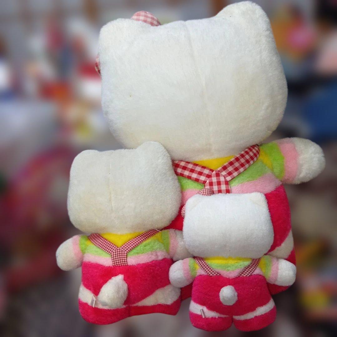 ハローキティ2001年自立型 ぬいぐるみ 大中小3体セット激レア