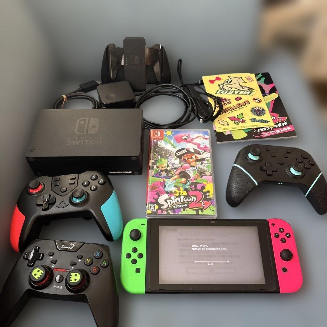 Switch1 本体 Splatoon2 版コントローラー3つ付き