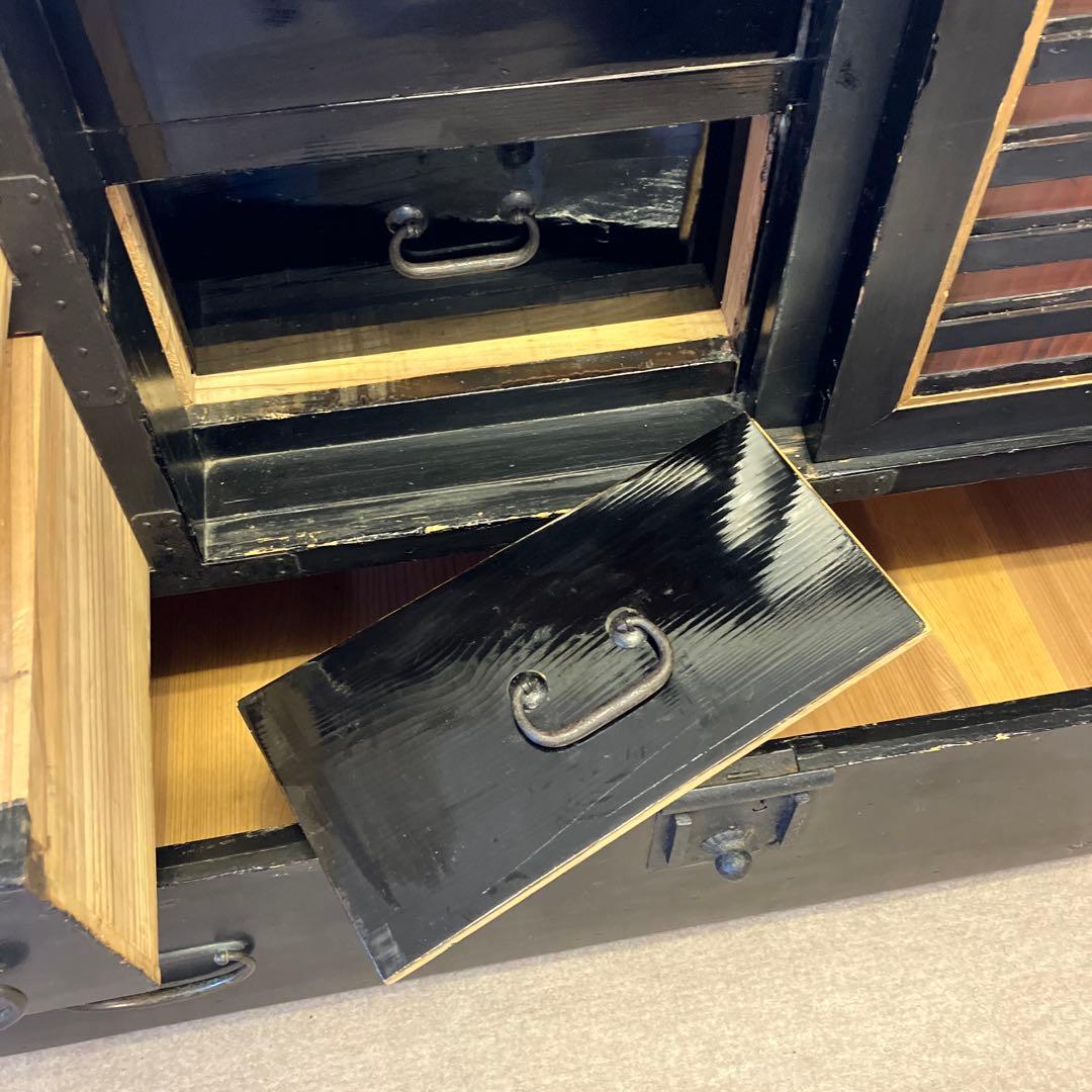 時代箪笥（約幅８８、高８３、奥４５㌢、重３２㌕／説明・写真見直し、写真２０追加）