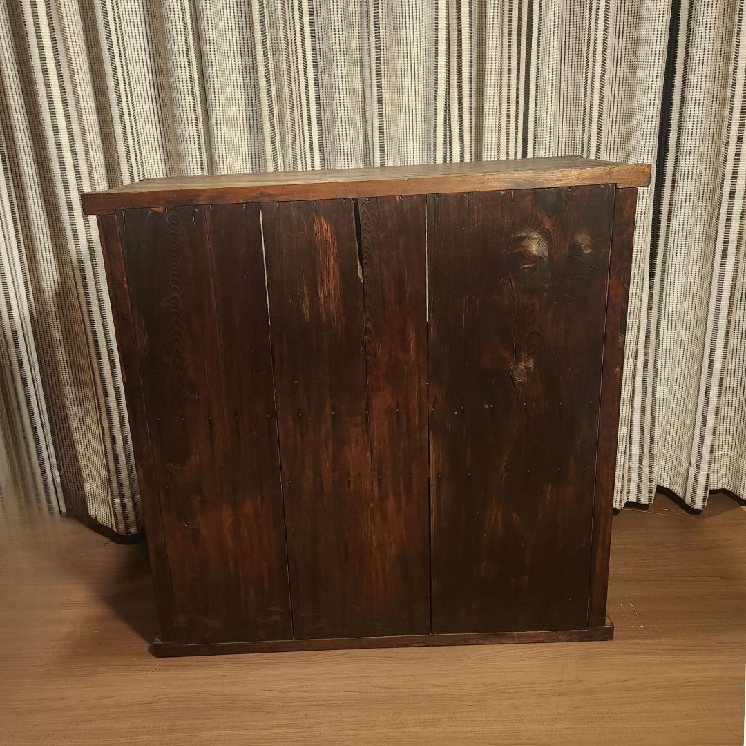 昭和レトロ 水屋箪笥 飾り棚 古家具 木製キャビネット 食器棚 時代箪笥