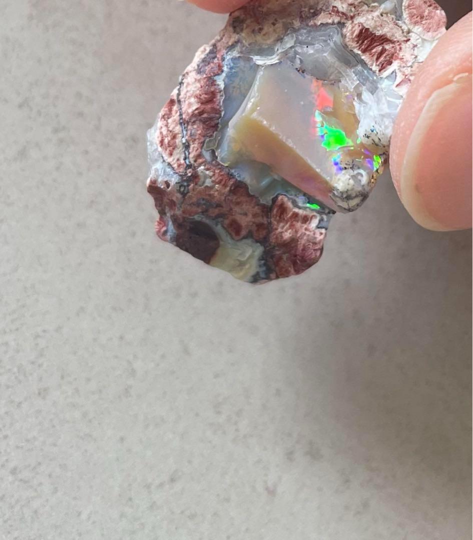 鉱物 : ファイヤーオパール　原石