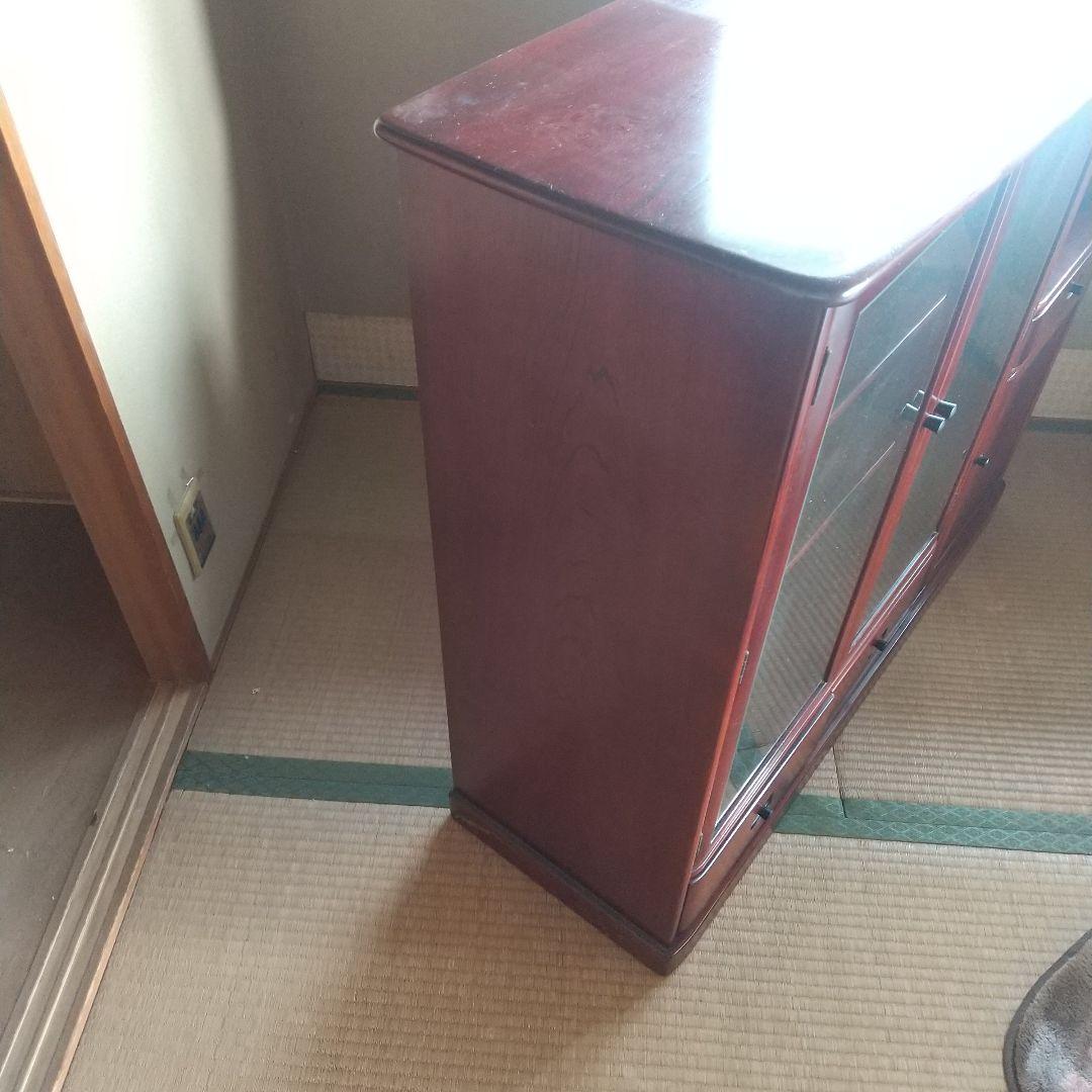 カリモク　karimoku ガラス扉付き収納家具