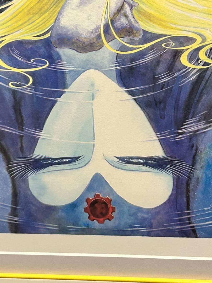 松本零士銀河鉄道999メーテルレジェンド生命 直筆サイン シルクスクリーン版画