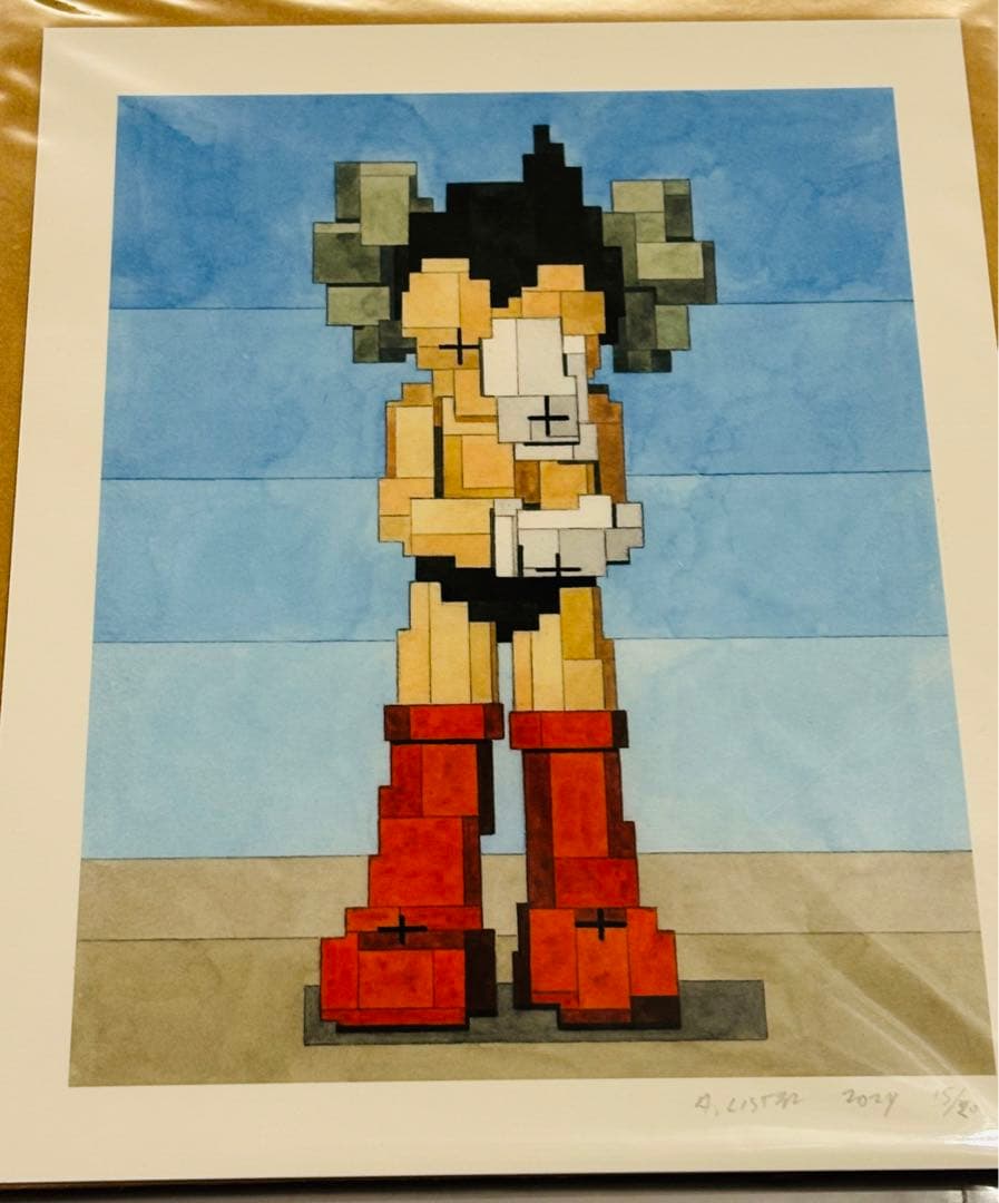 ADAM LISTER アダムリスター　シルクスクリーン　KAWS アトムモデル