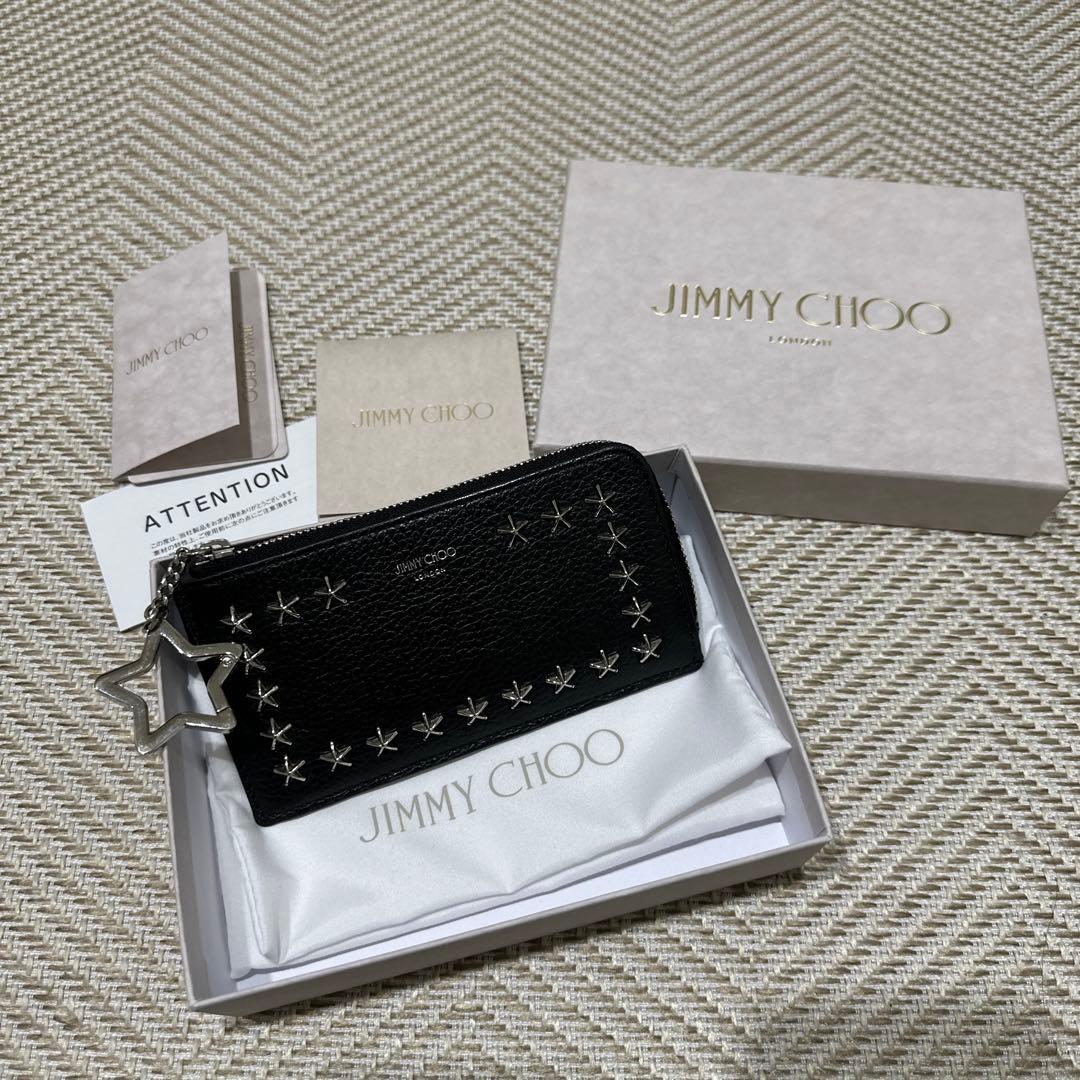 JIMMY CHOO ブラックレザー カードケース　ケース