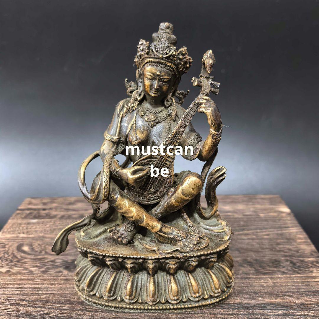 仏教美術 仏像 妙音天女仏像 銅製 銅器 工芸品 置物