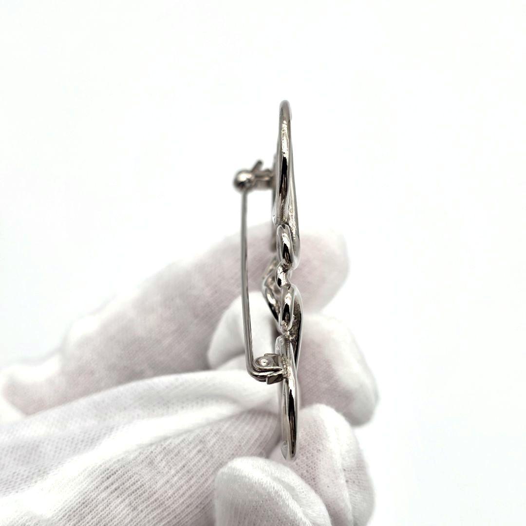 ✨美品 箱付き✨LOEWE アナグラム ブローチ シルバー