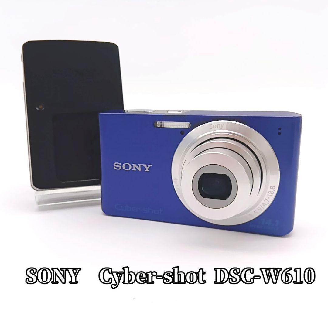 SONY Cyber-shot DSC-W610 コンデジ ブルー ソニー
