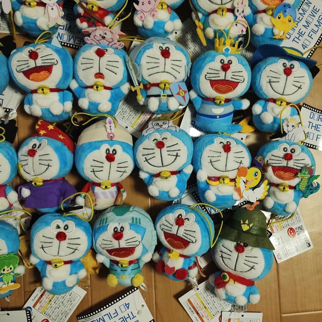 ドラえもん 映画 40周年記念 マスコット ぬいぐるみ　39点 セミコンプ　新品