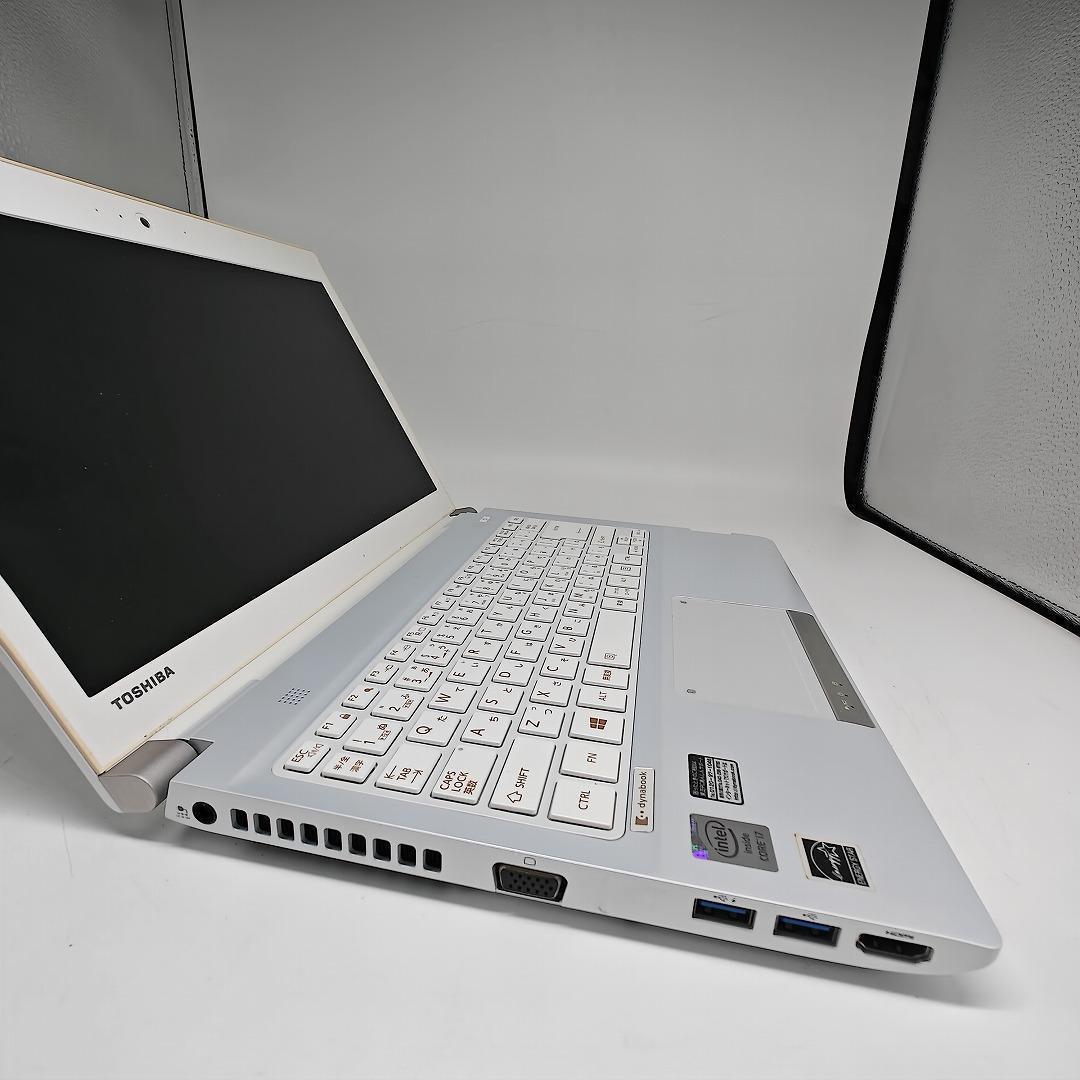 【東芝】R734 高速i7 新品SSD512GB 16GB ホワイト ノートPC