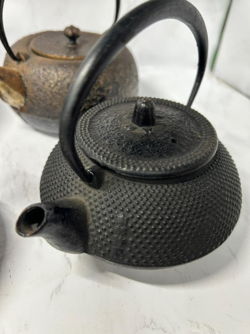 南部鉄器 鋳鉄製 鉄瓶 5個 セット まとめ売り 作者不明 茶道具 詳細不明