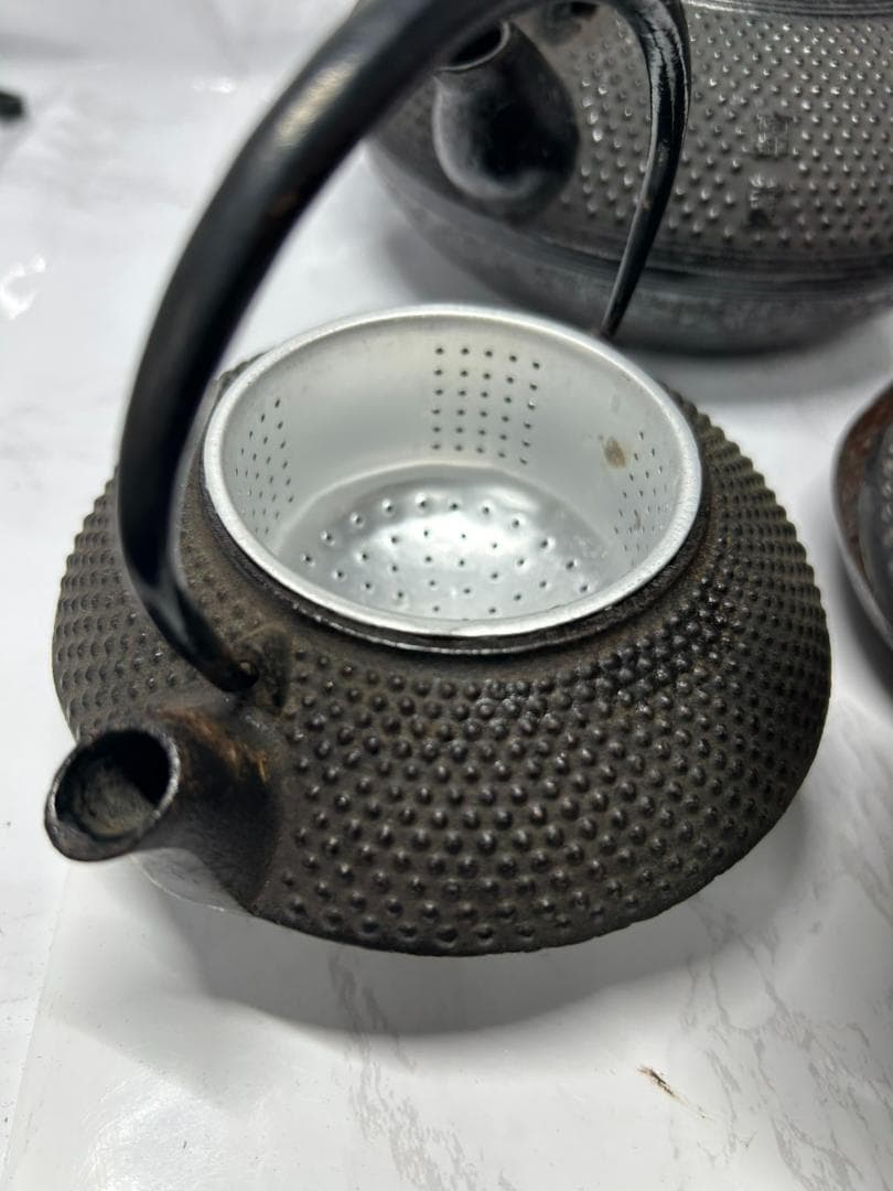 南部鉄器 鋳鉄製 鉄瓶 5個 セット まとめ売り 作者不明 茶道具 詳細不明