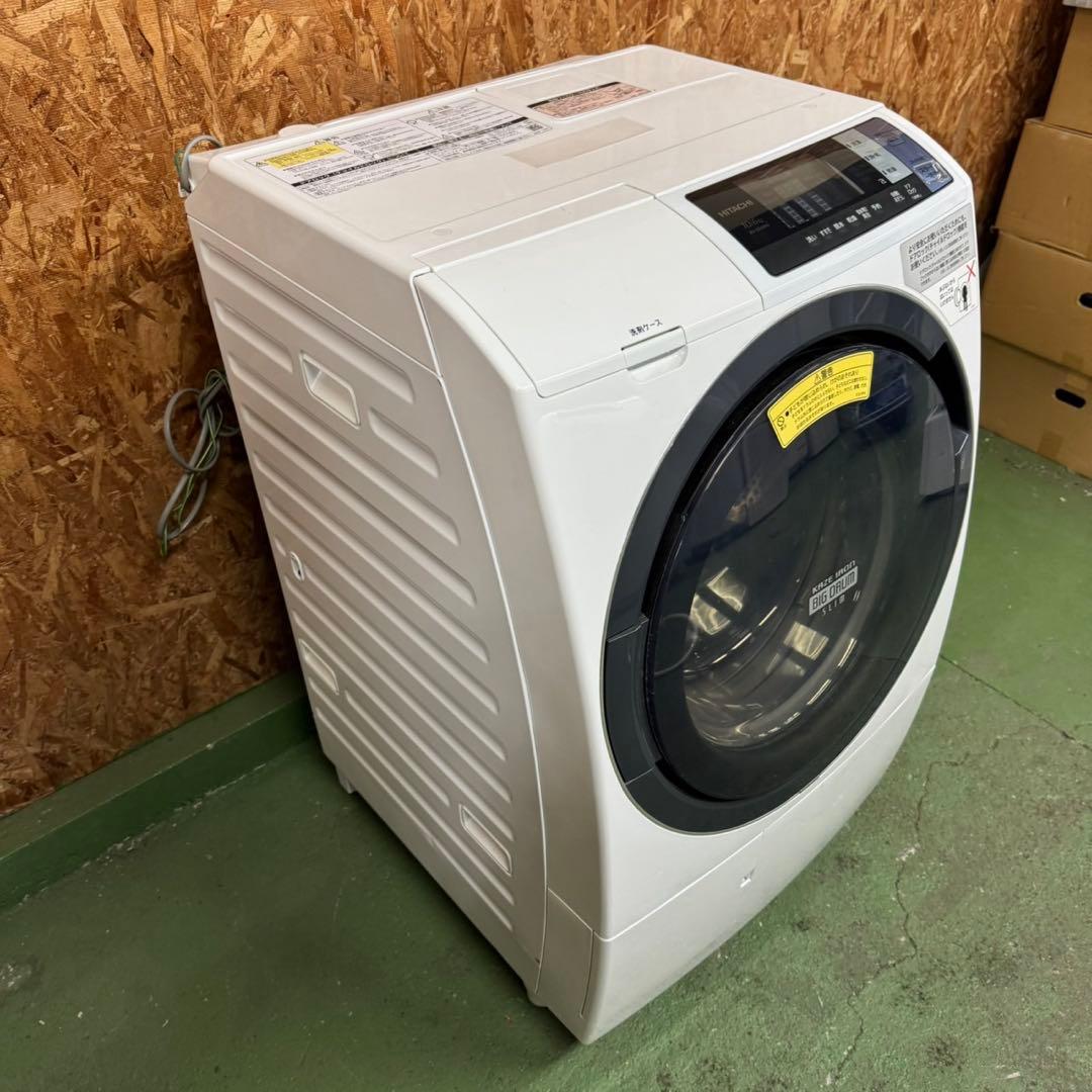 303 日立大人気　ドラム式洗濯機　乾燥機能付き　10/6キロ　家庭用　左開き