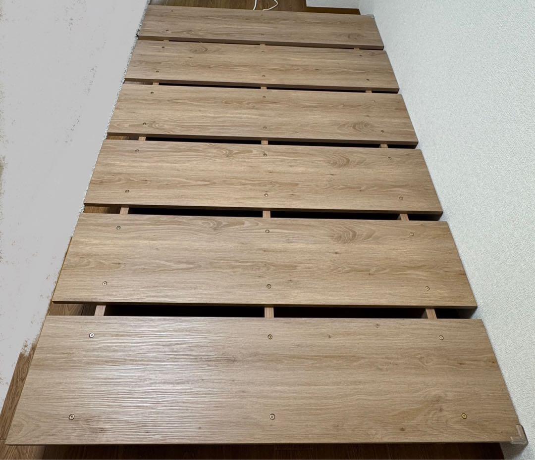 LOWYA シングルベッドフレーム ナチュラル なおちゃん専用