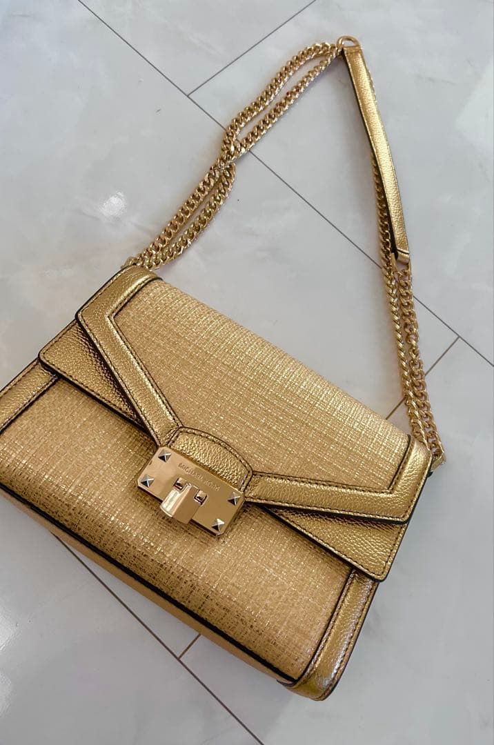 MICHAEL KORSゴールドチェーンショルダーバッグ