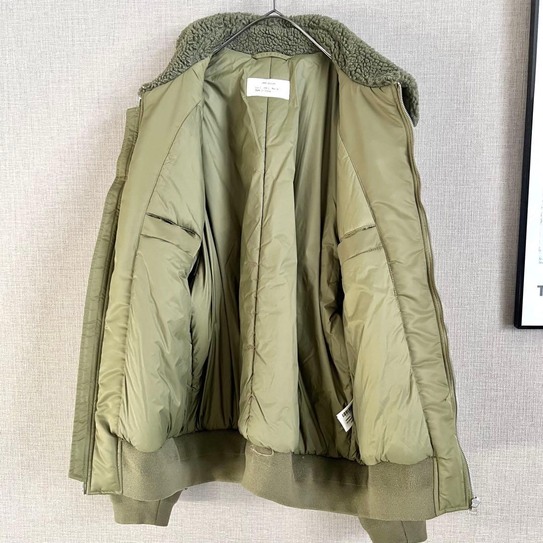 ZARA ORIGINS フライトジャケット ボンバー ボア オリーブ L