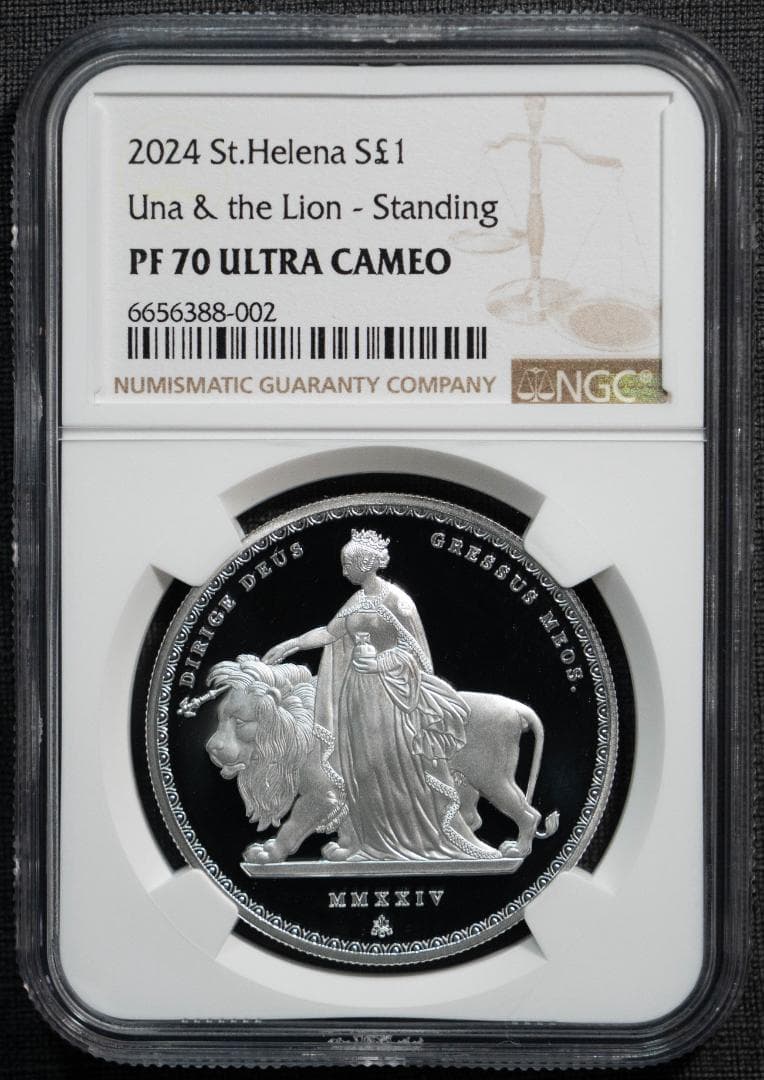 2024 ウナとライオン 1オンス 銀貨 NGC PF70UC セントヘレナ