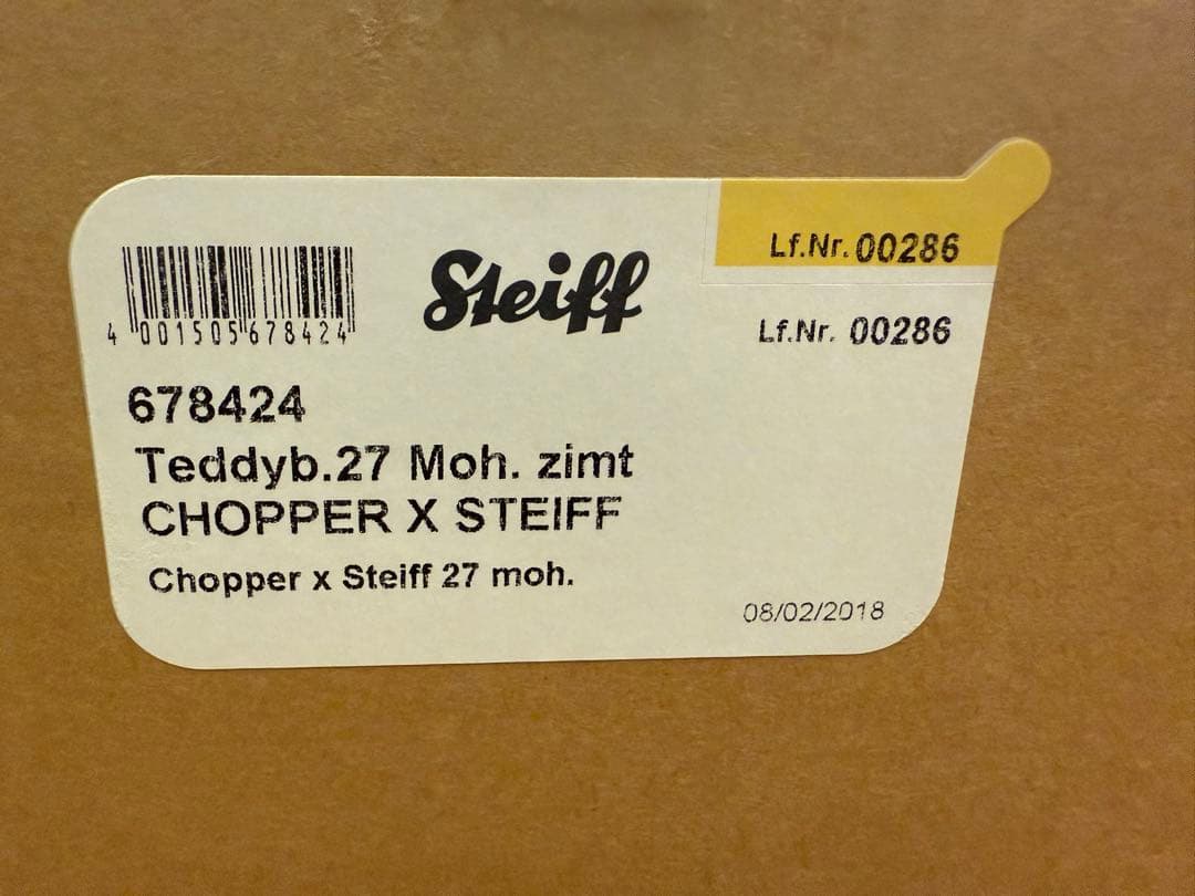 【新品・世界1500体限定】シュタイフ×ONE PIECE チョッパーテディベア