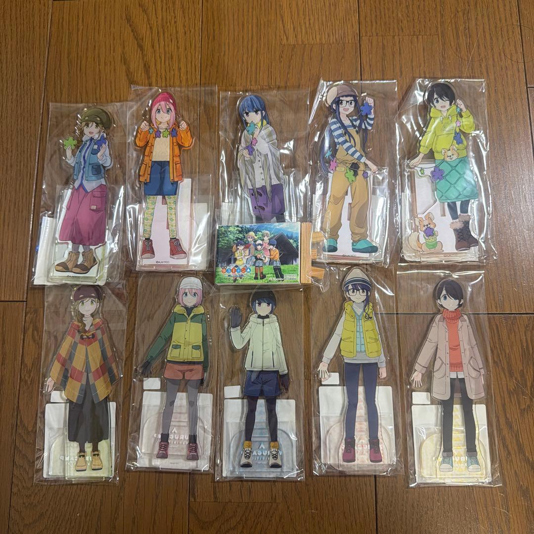 新品未開封　ゆるキャン展 アクリルスタンド 10種コンプ　ミニキャンパス
