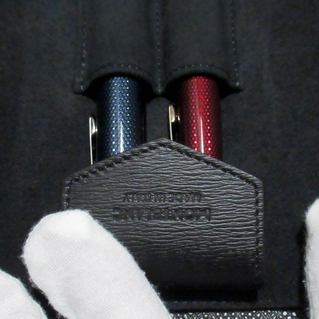 モンブラン ペンケース ペンポーチ 4810 ブラック 2本用 129259