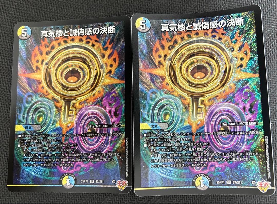 【匿名発送】真気楼と誠偽感の決断 2枚セット【24時間以内発送】