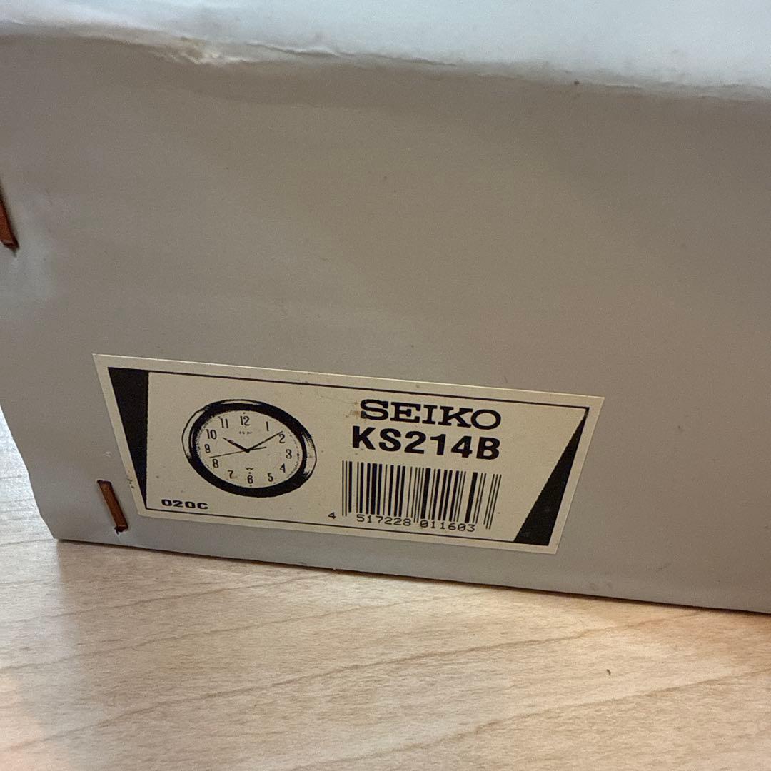 SEIKO 電波掛時計 KS214 木製フレーム セイコー 時計