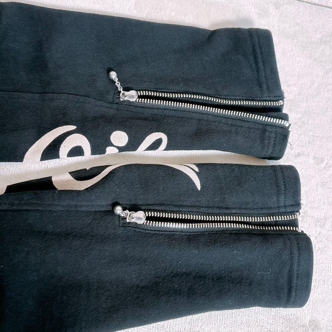 VANSON シングルライダースジャケット　ジップアップ　綿100 黒メンズL