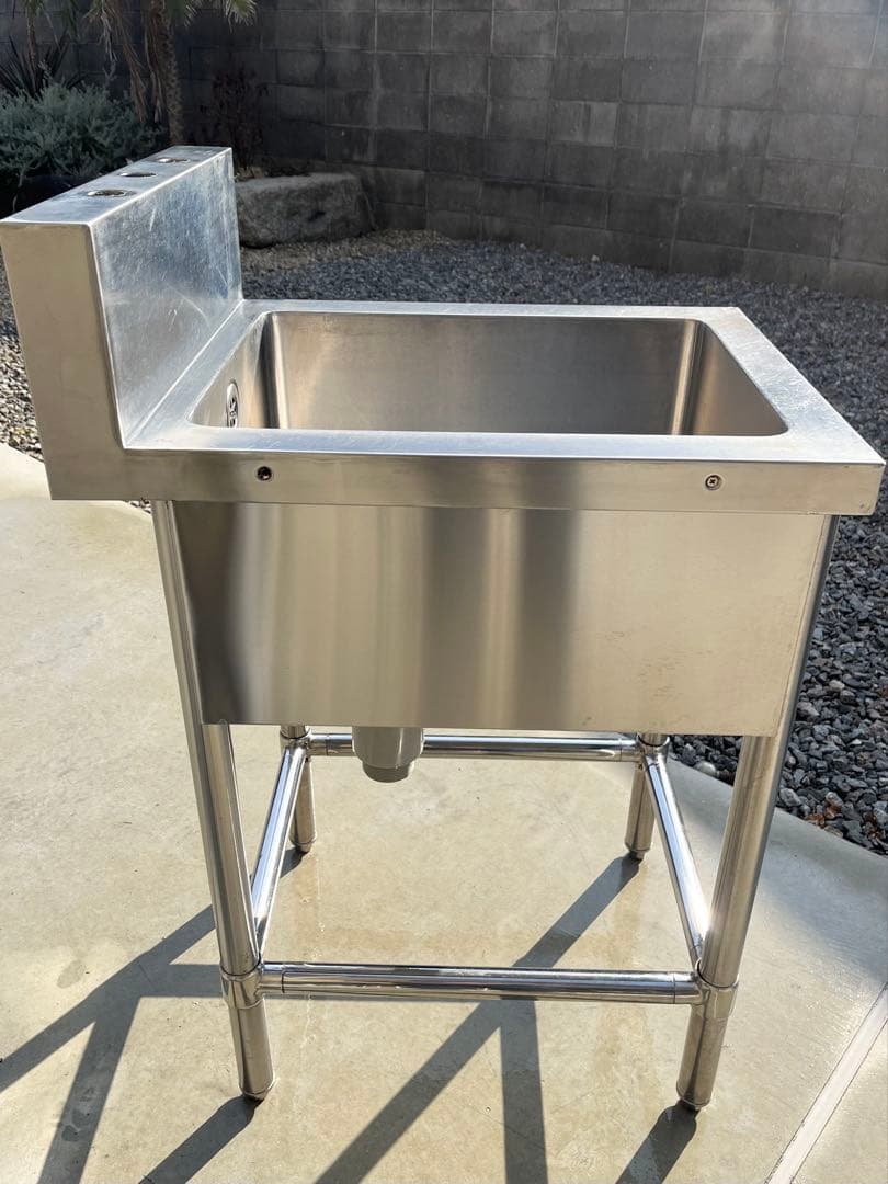 ステンレス1槽シンク 流し台 業務用　450×600×80