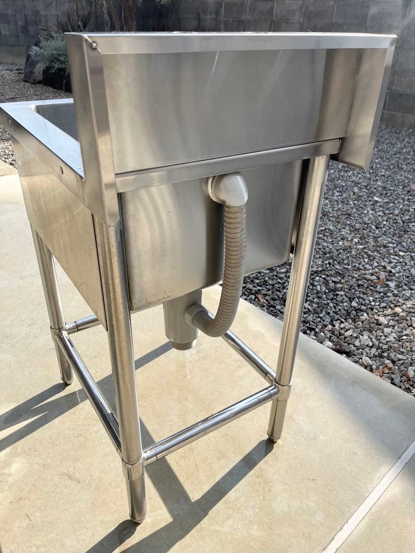 ステンレス1槽シンク 流し台 業務用　450×600×80