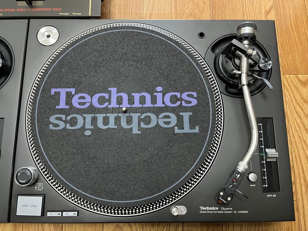 Technics SL-1200MK5 ターンテーブル 2台+ミキサー